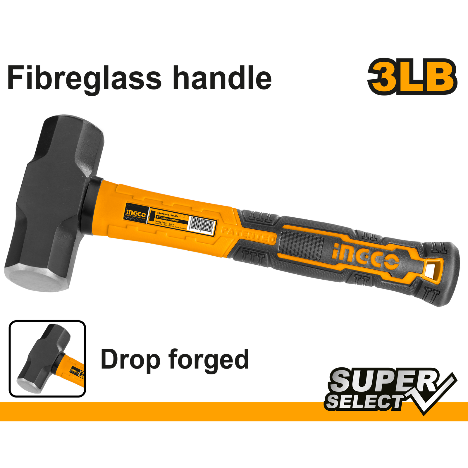 Ingco Sledge Hammer 3LB HSLH8803