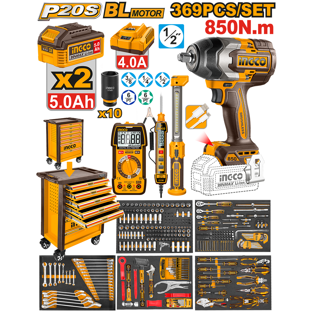 369Pcs Tool Chest Set HTCS283692