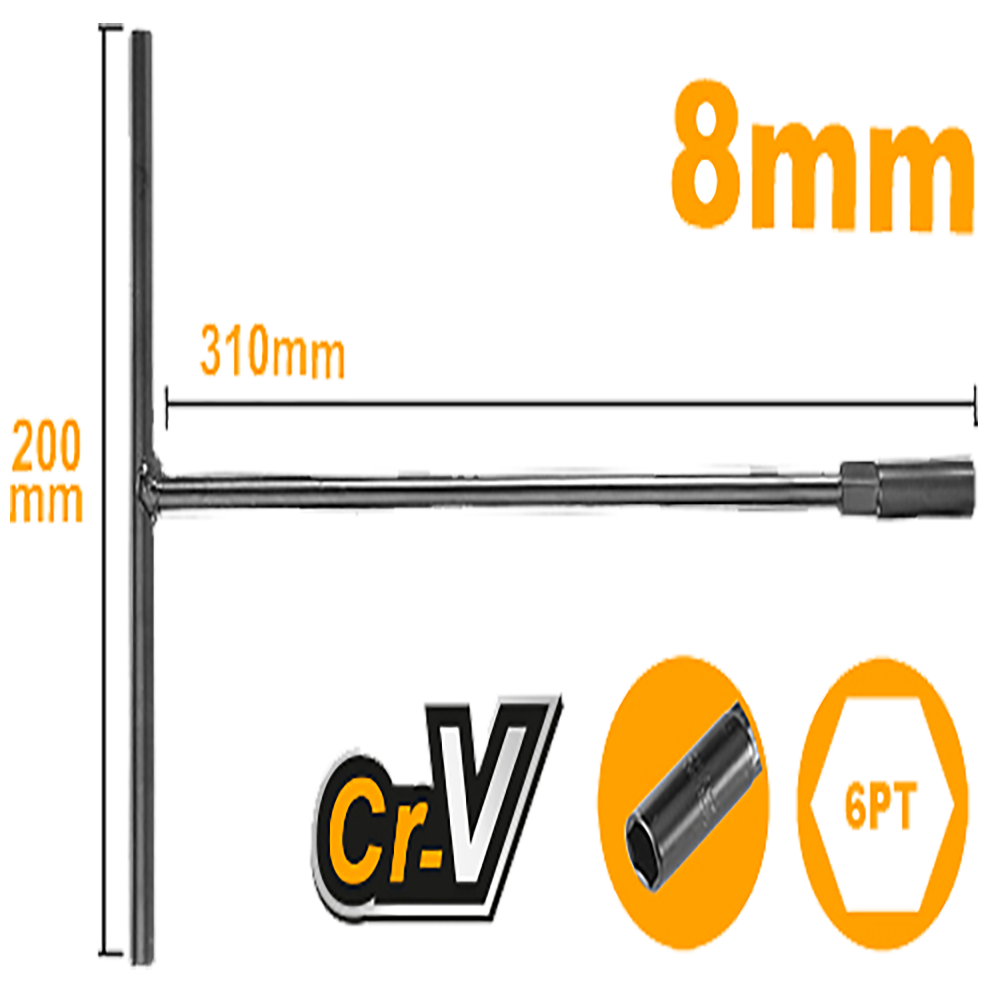 Ingco T-Handle socket wrench HTSWB0808