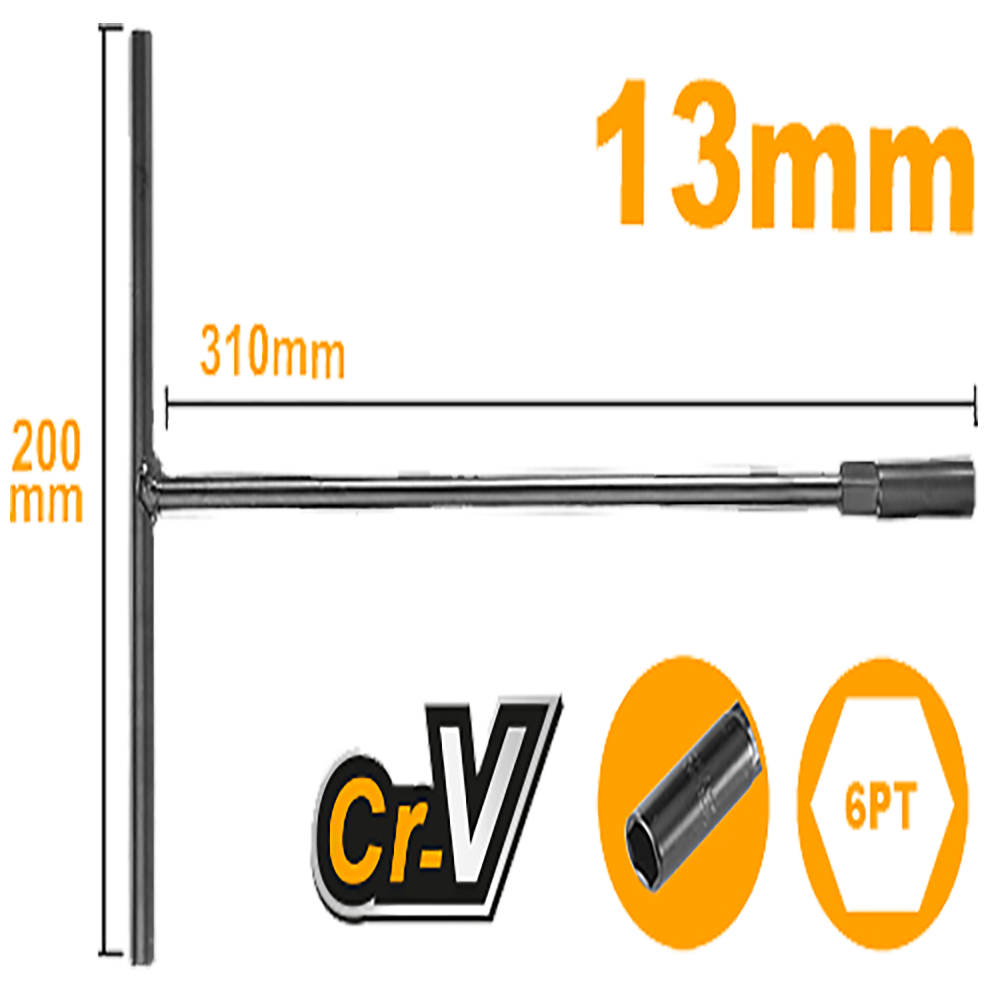 T-Handle socket wrench HTSWB1308