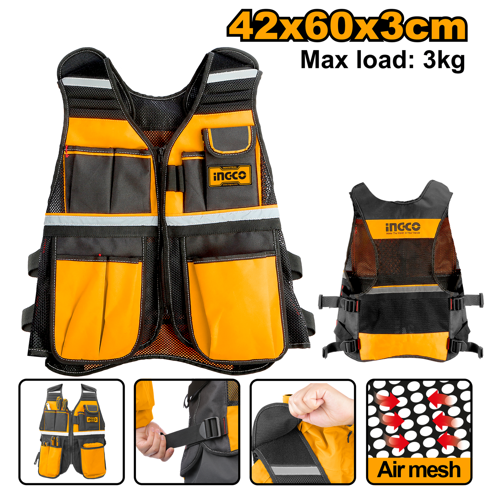 Ingco Tool Vest size HTVT0901