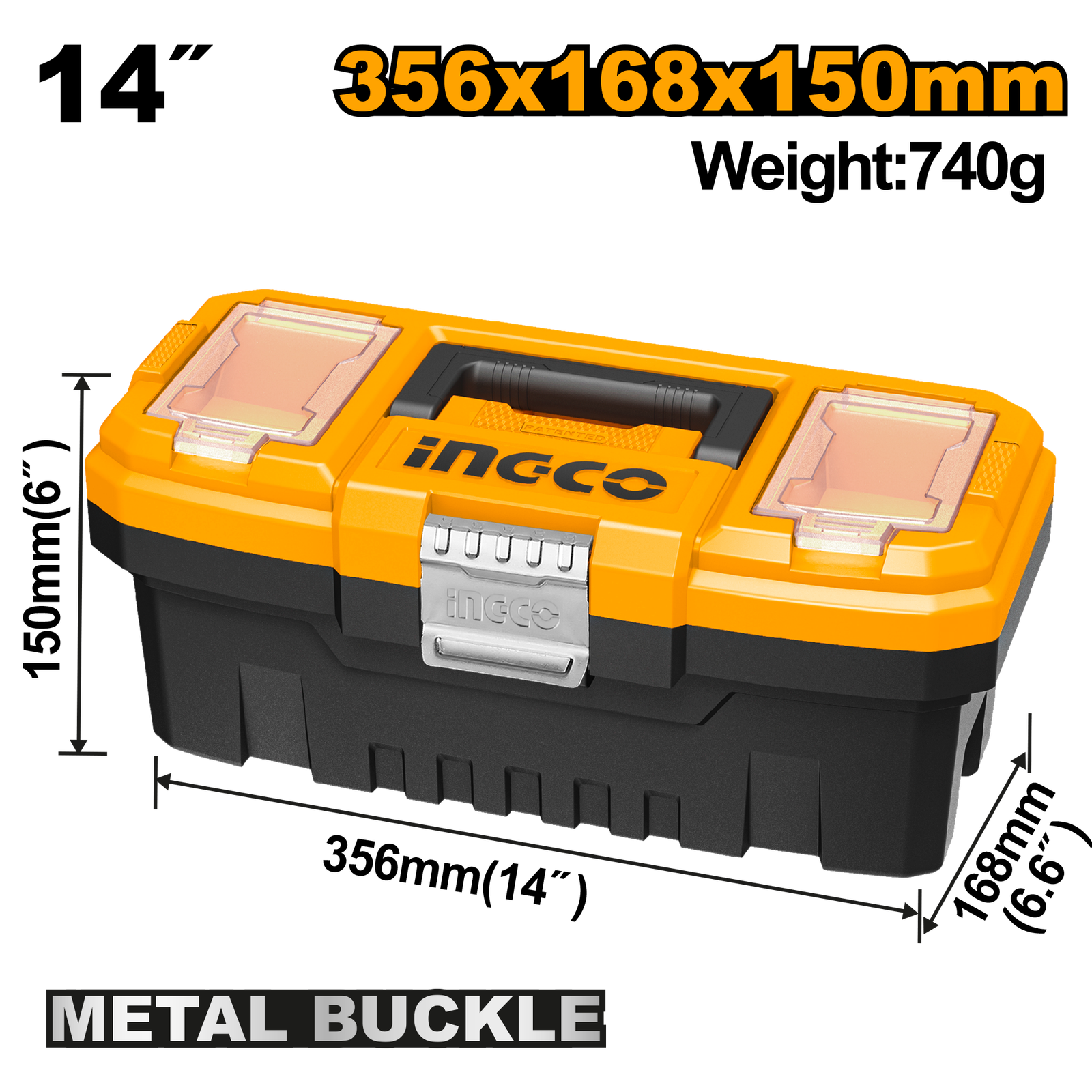 Plastic Tool Box 14" PBX1402