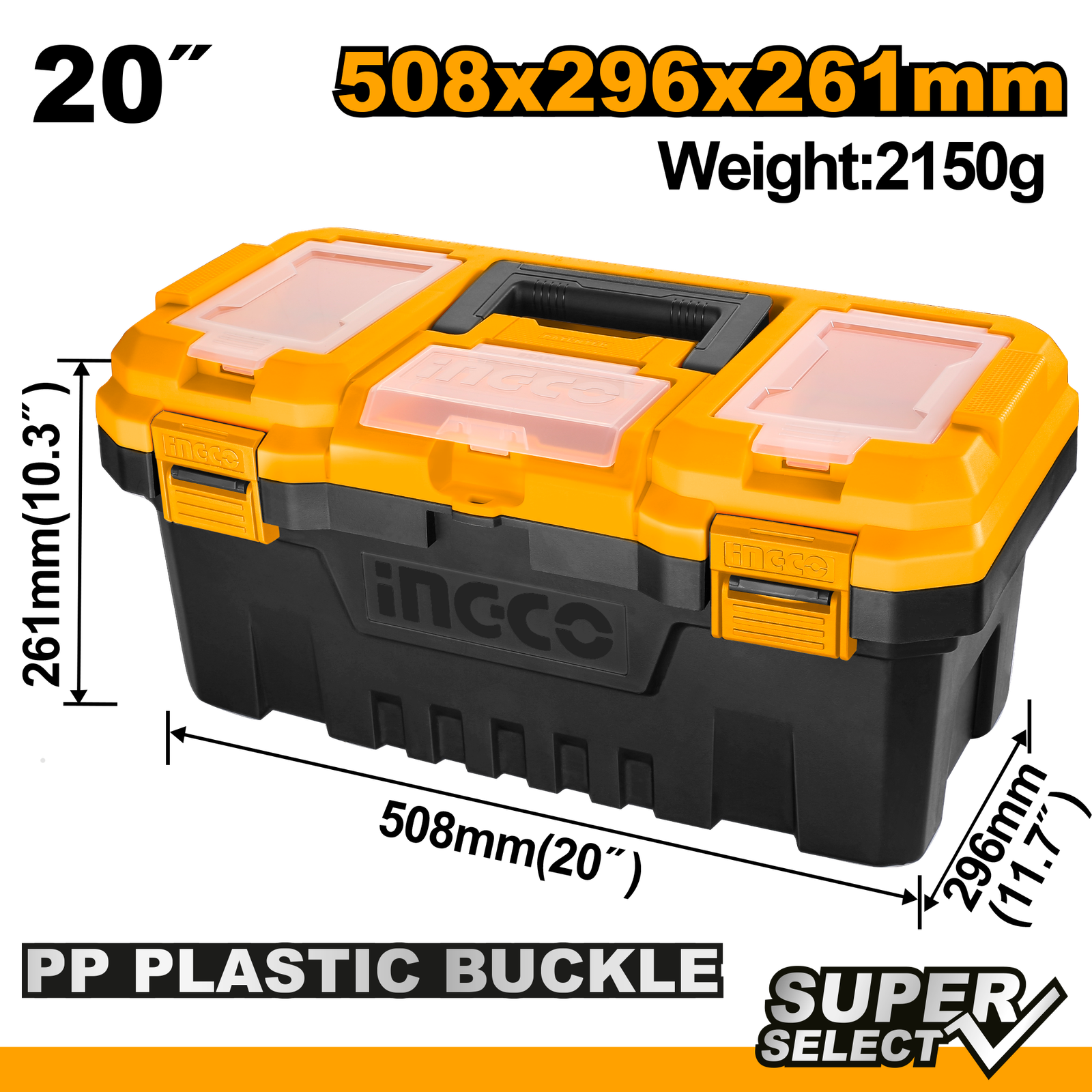 Plastic Tool Box 20" PBX2001