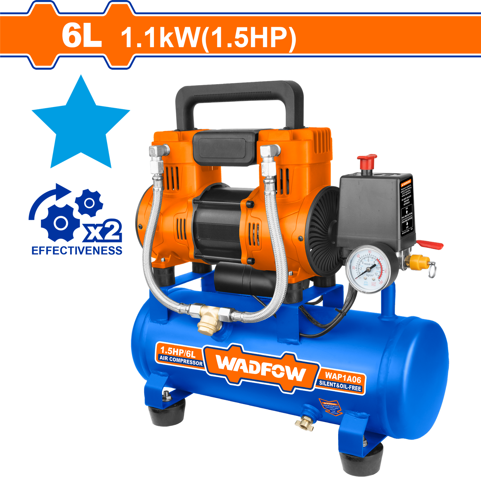 Air compressor Input power:1100W  WAP1A06