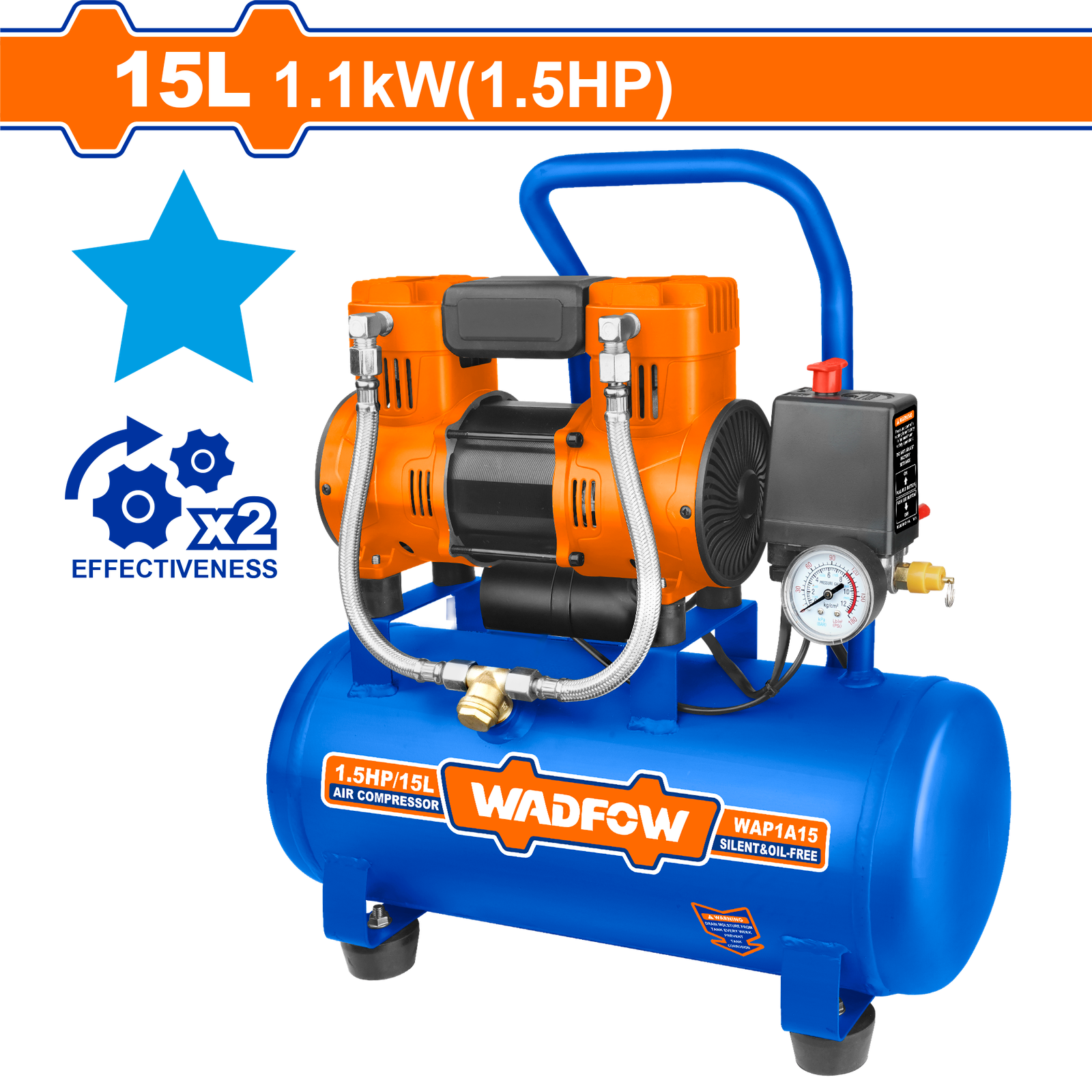 Air compressor Input power:1100W WAP1A15
