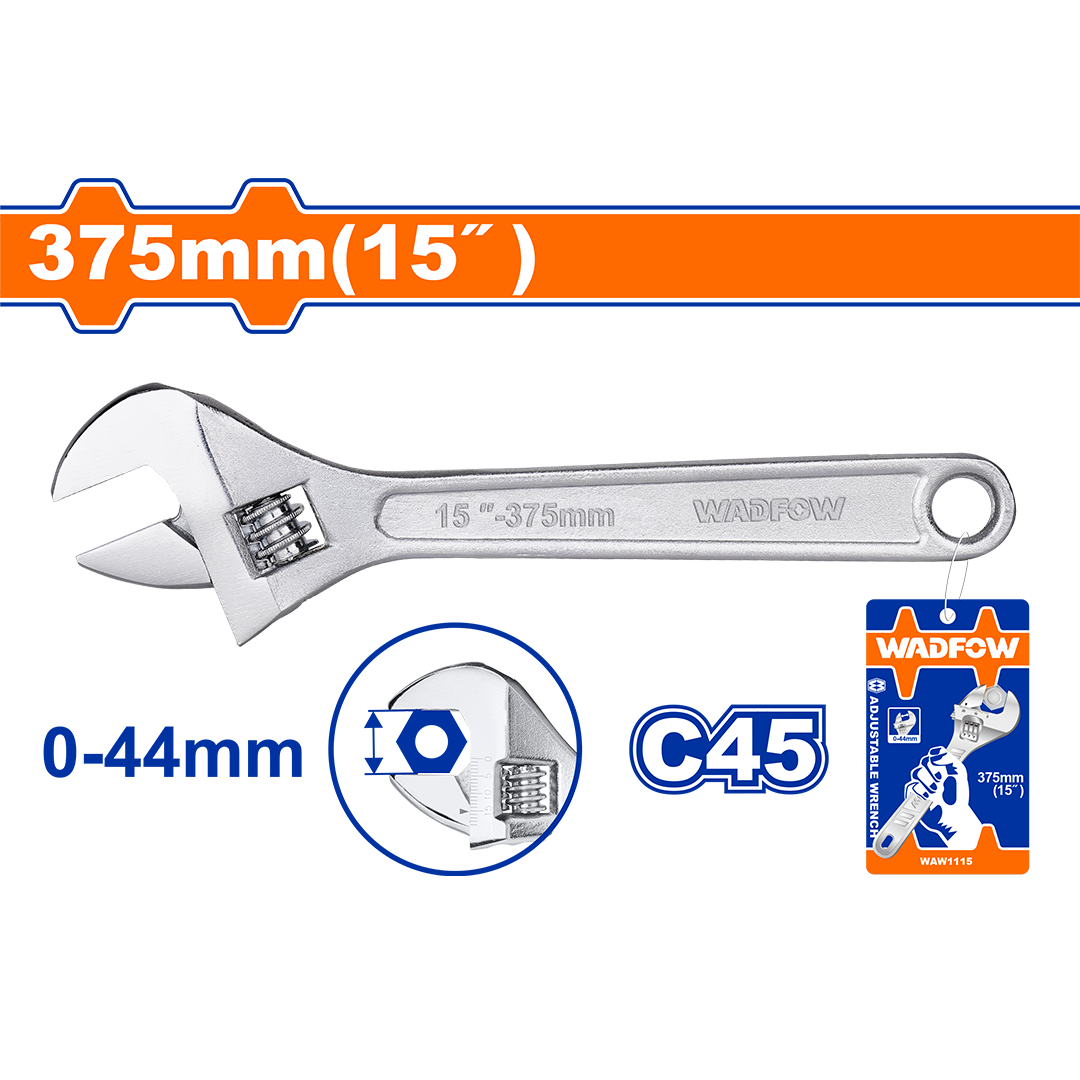 Wadfow Adjustable wrench WAW1115