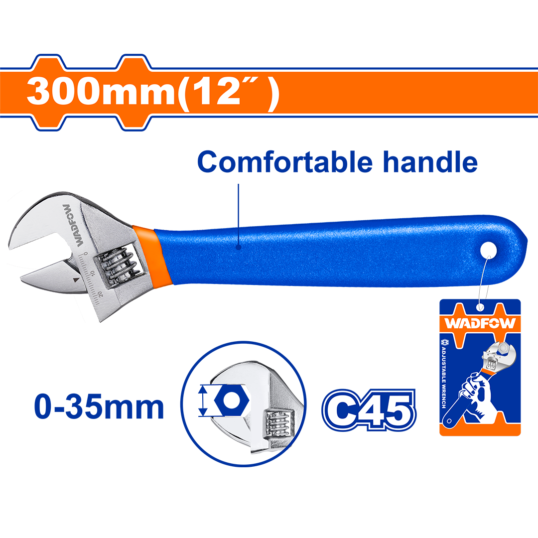 Wadfow Adjustable wrench WAW5112