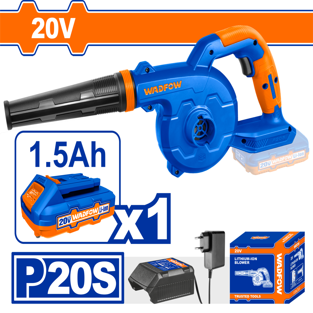 Lithium-ion blower Voltage:20V Air volume: 2.5m^3
WBLP511