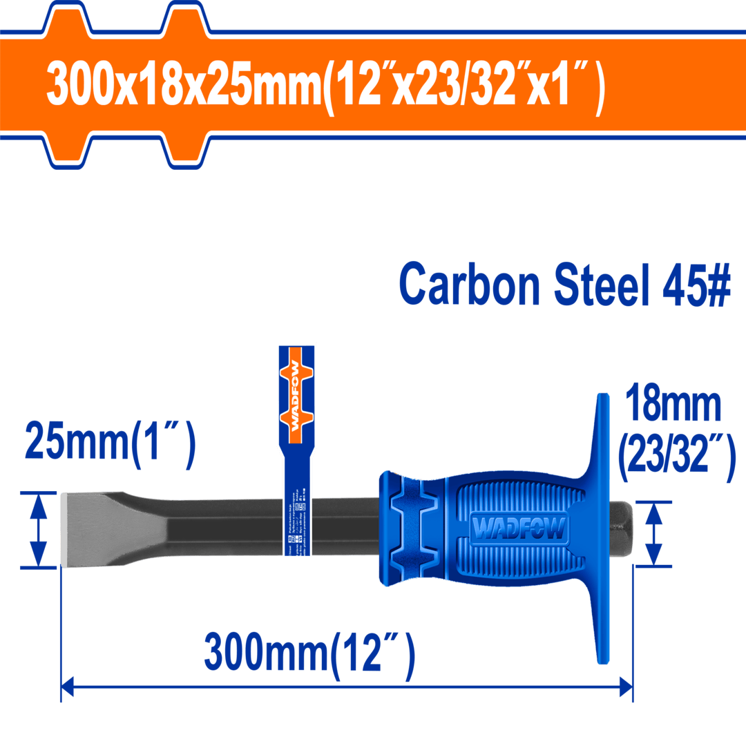 Wadfow Cold chisel Size:25mm*18mm*300mm WCC1302