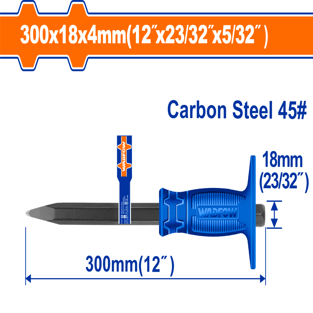 Wadfow Concrete chisel Size:4mm*18mm*300mm WCC1304