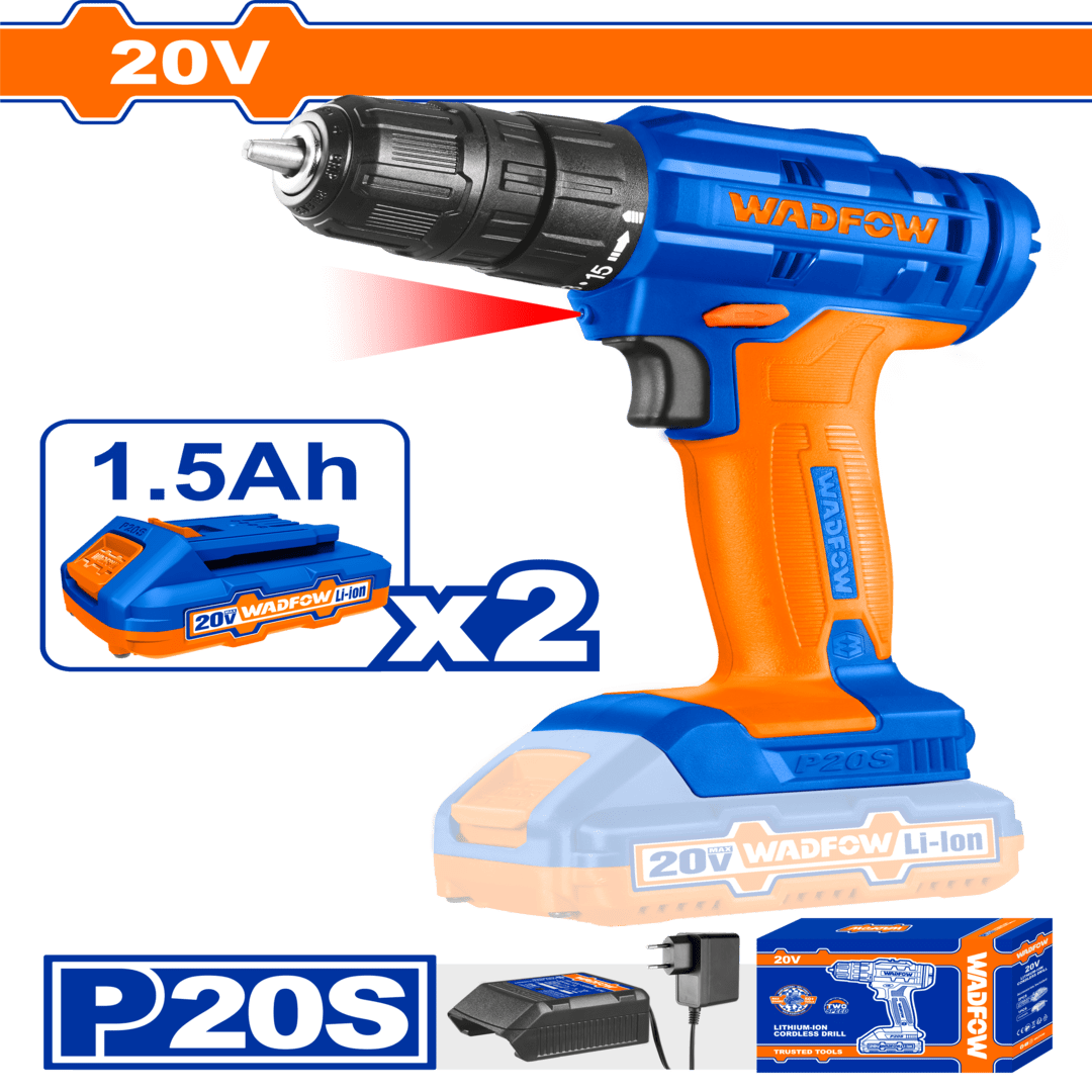 Lithium-ion cordless drill Voltage:20VWCDP512