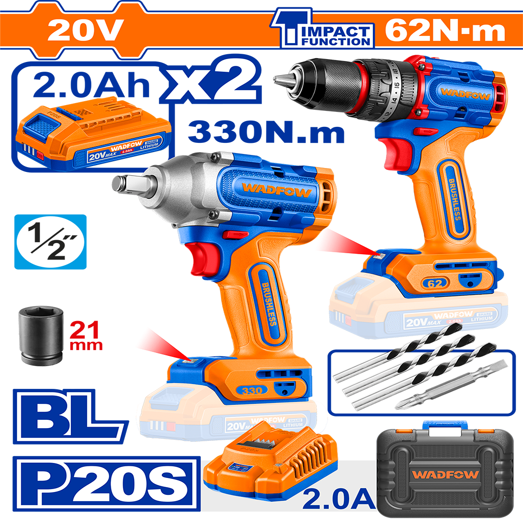 Cordless 2 pcs combo kit WCK20275
