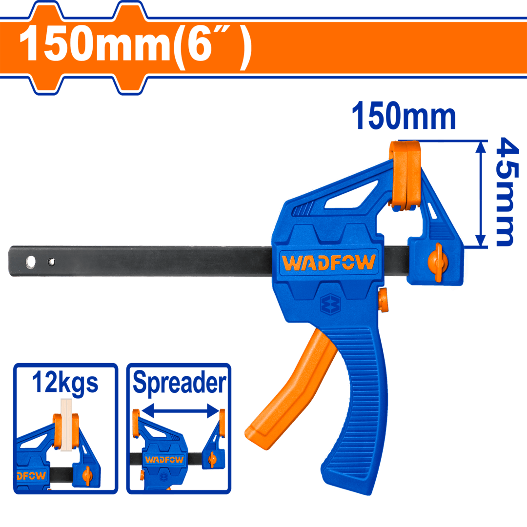 Wadfow Quick bar clamp 6"
size:45x150mm  WCP4386