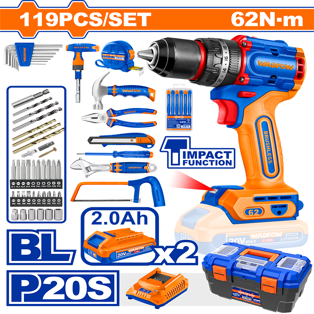 119 Pcs Tools Set WDT4B119