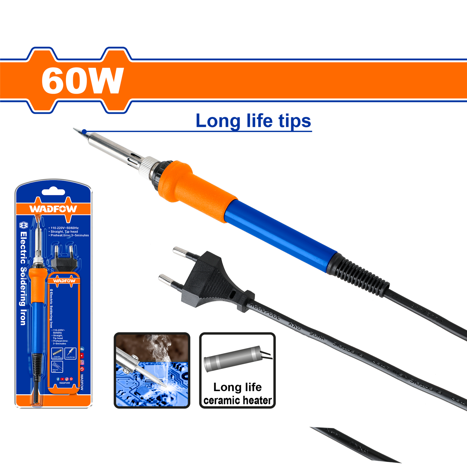 Electric soldering iron Input power:60W WEL3606