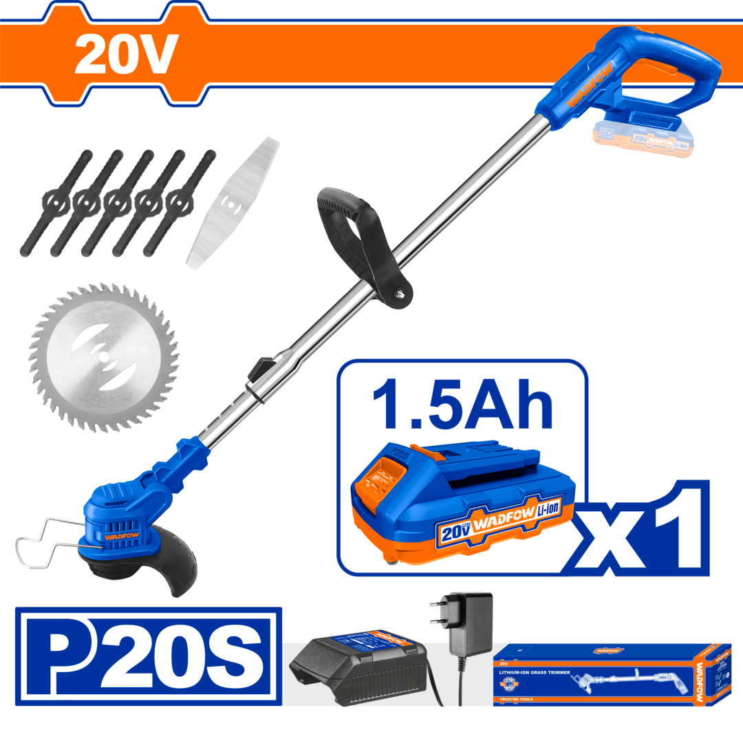 Lithium-ion grass trimmer Cutting diameter(metal blade):148mmWGTP511