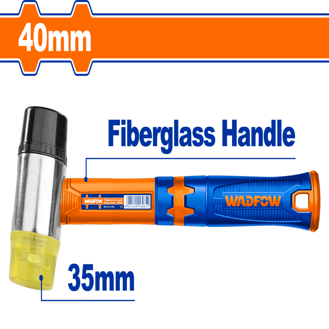 Wadfow Rubber and plastic hammer diameter:35mmWHM7305