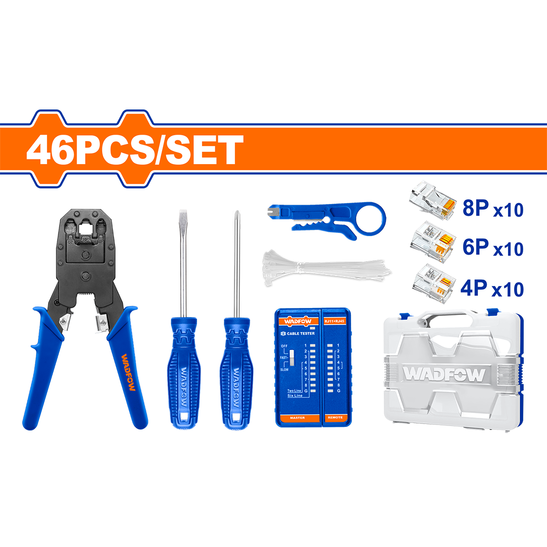 Wadfow Modular plug crimper set WHS2B46