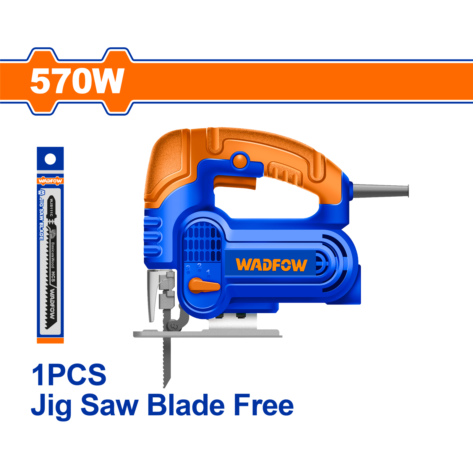 Wadfow Jig saw Input power: 570WWJS15571