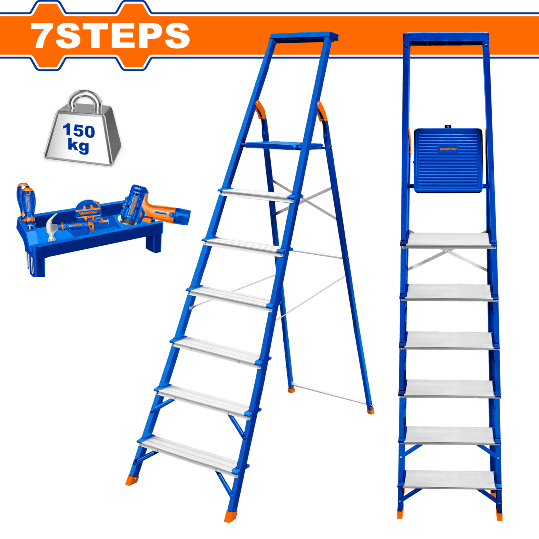 Wadfow Steel & aluminium household ladder WLD1H07