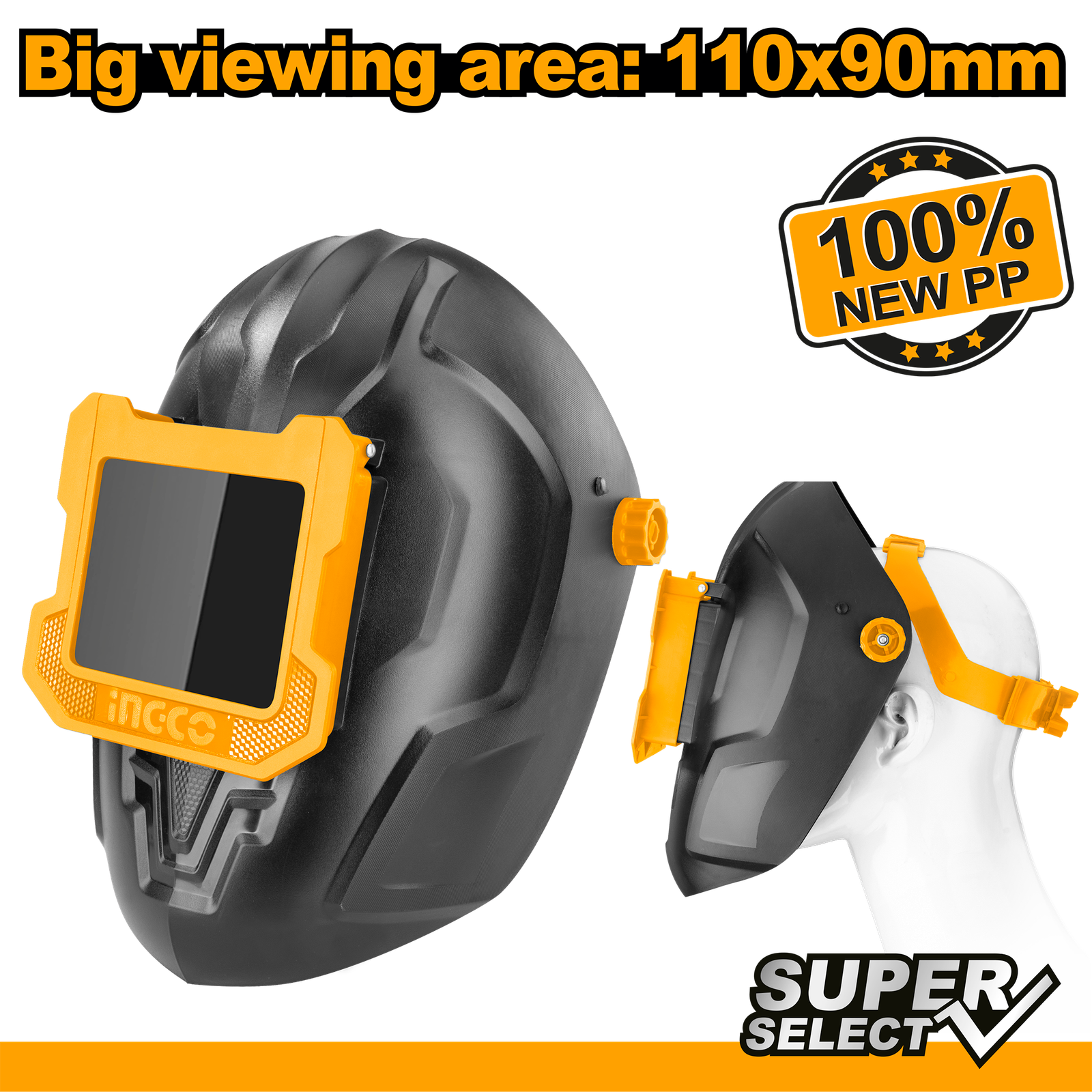 Ingco Welding Mask 110*90*3mm  WM128