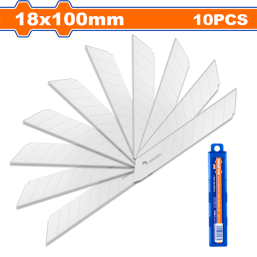 Wadfow 10 Pcs snap-off knife blades set