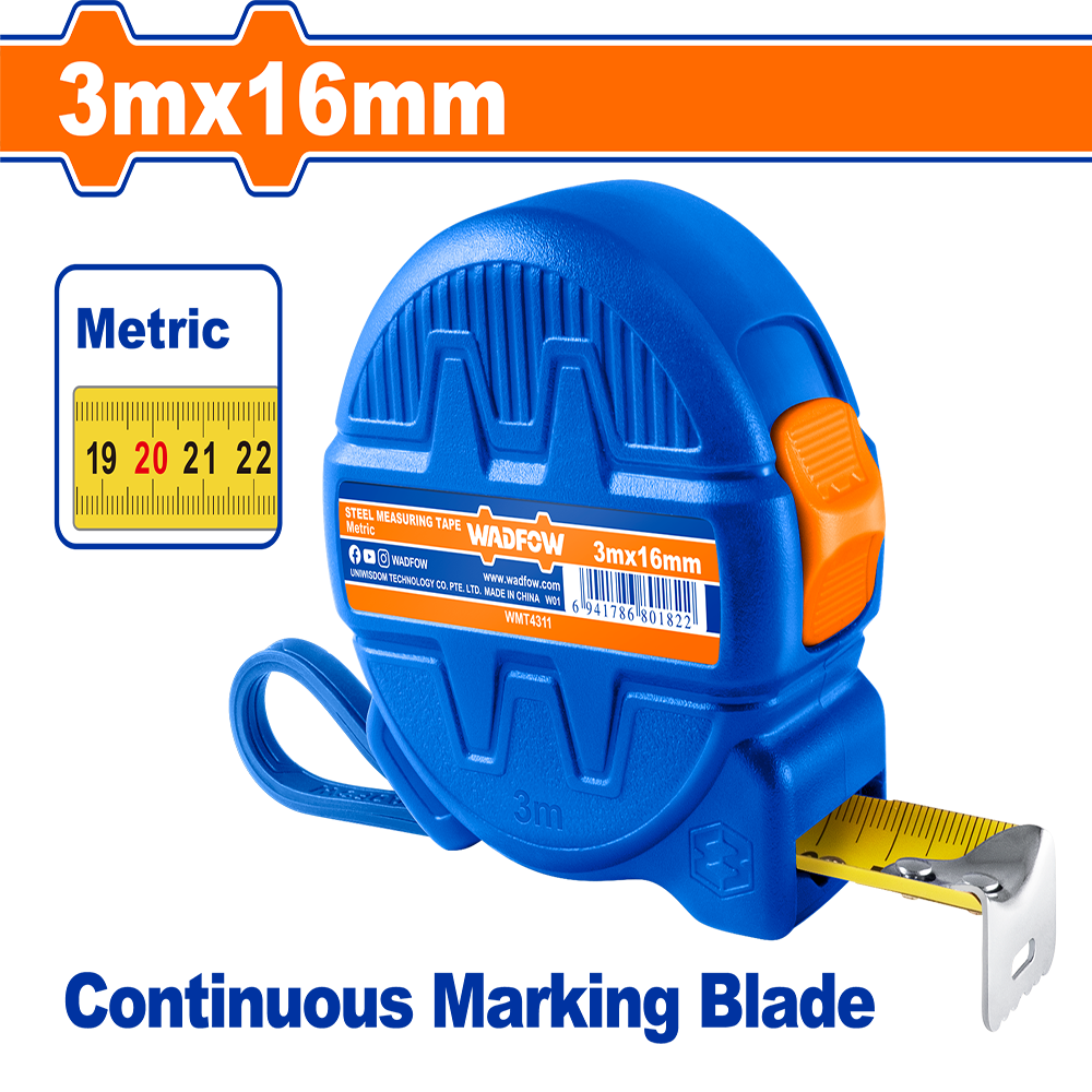 Wadfow Steel measuring tape WMT4311