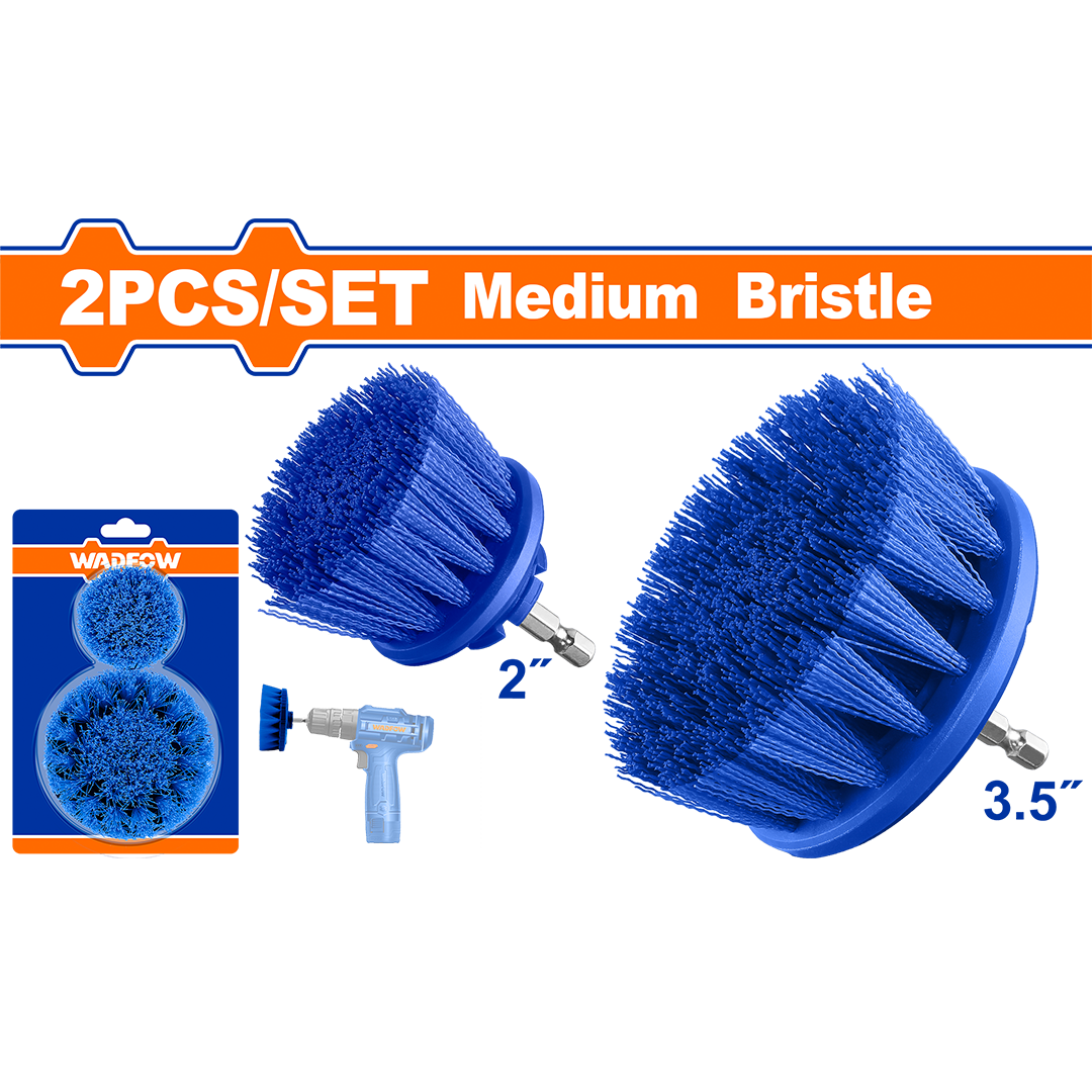 2 Pcs Medium bristle brush set WND2401