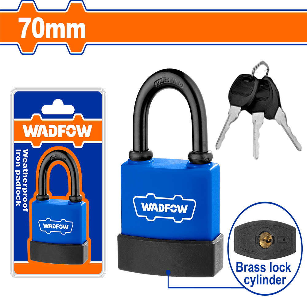 Wadfow Weatherproof iron padlock WPD9470