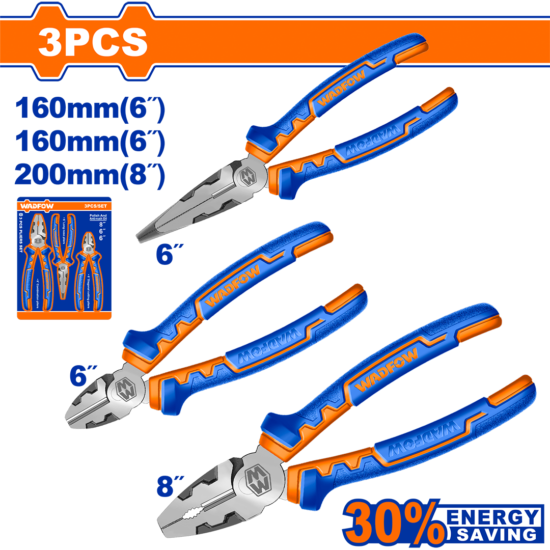3 Pcs high leverage pliers set WPS0613