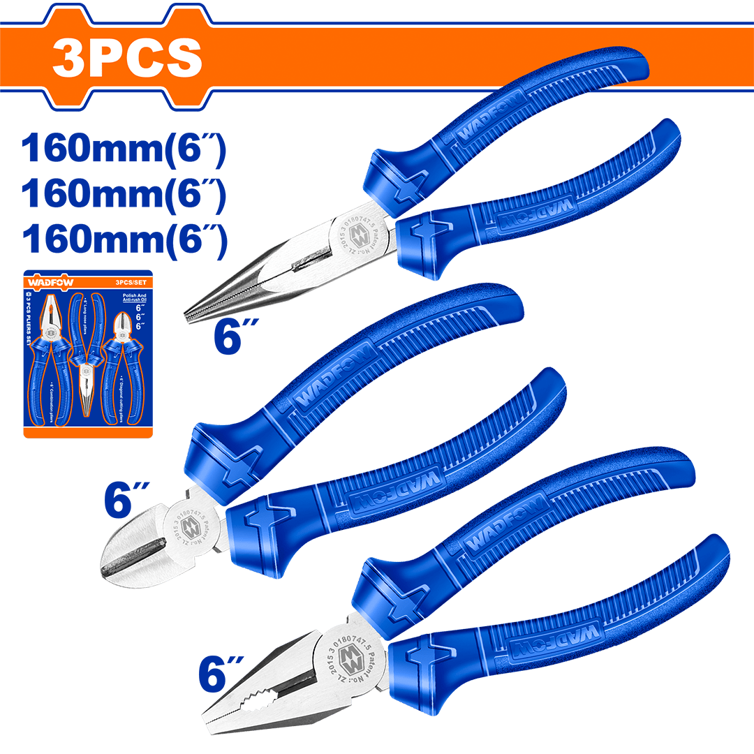 Wadfow 3 Pcs pliers set  WPS0623
