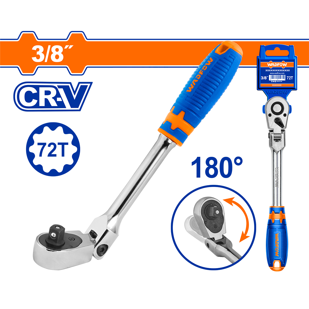 Wadfow 3/8" Dr. Flex head ratchet WRW4238
