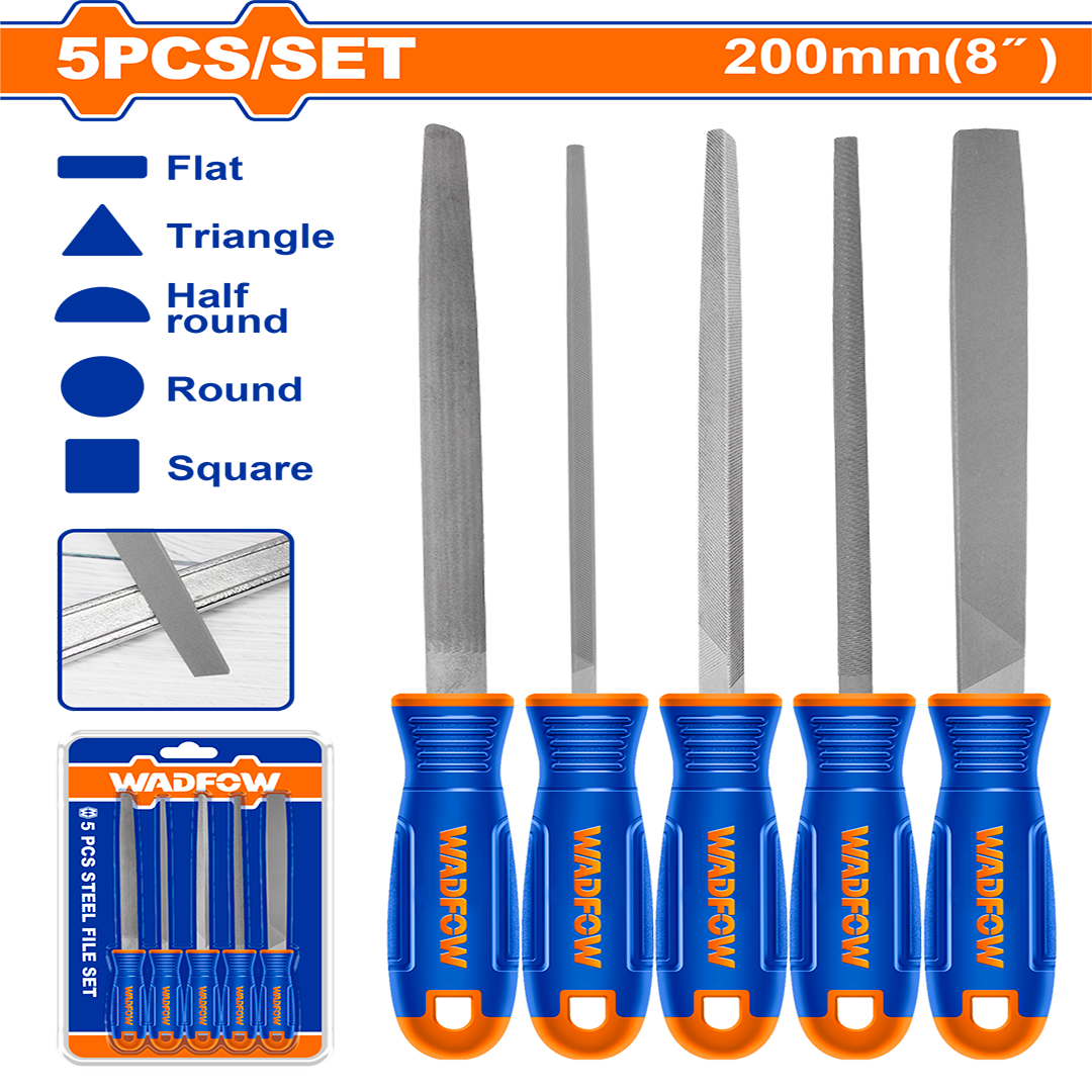 5 Pcs Steel file set WSF2405