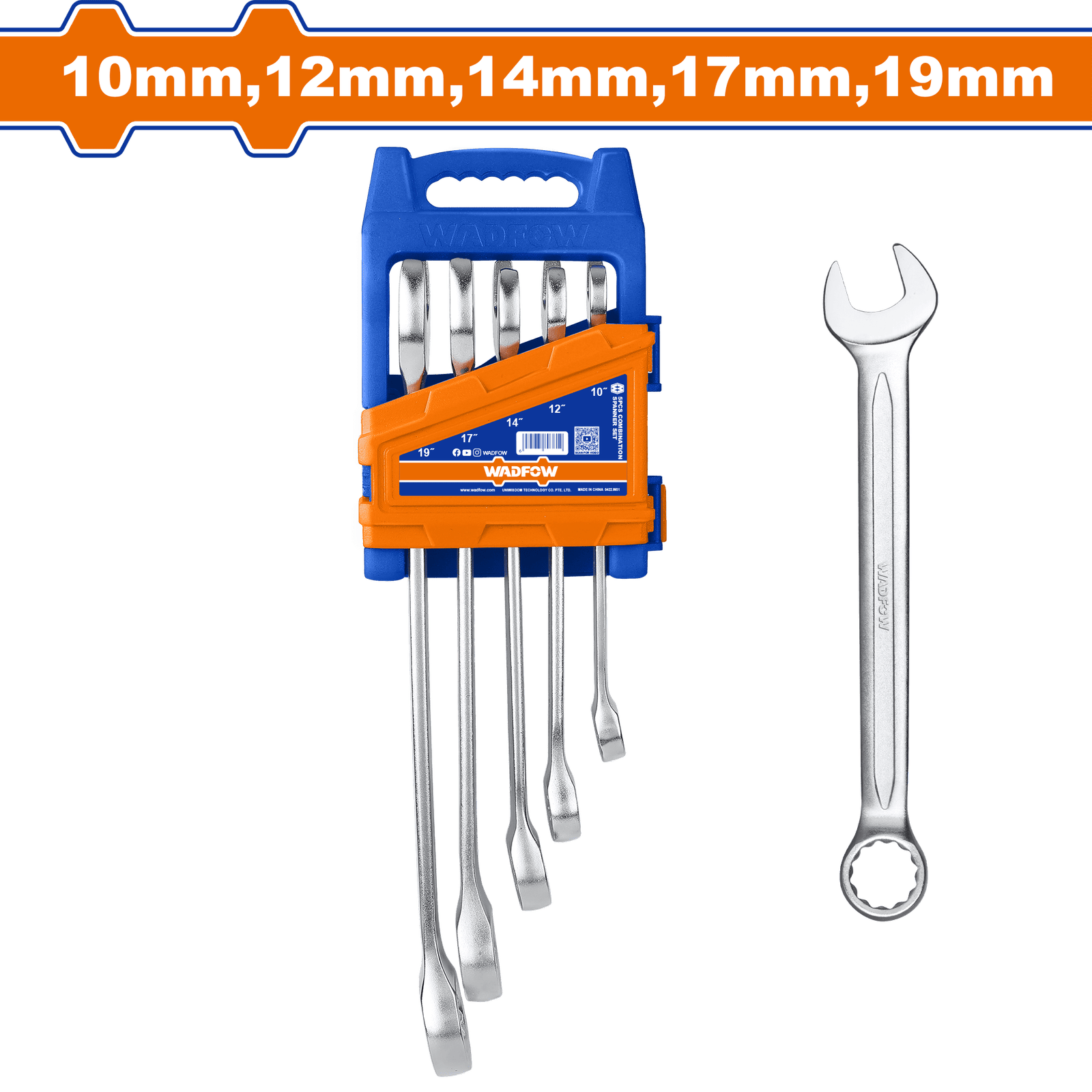 5Pcs combination spanner set WSP1215