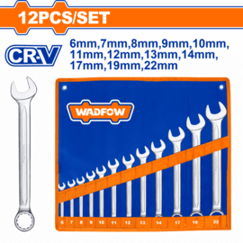 Wadfow 12 Pcs Combination  spanner set WSP1M12