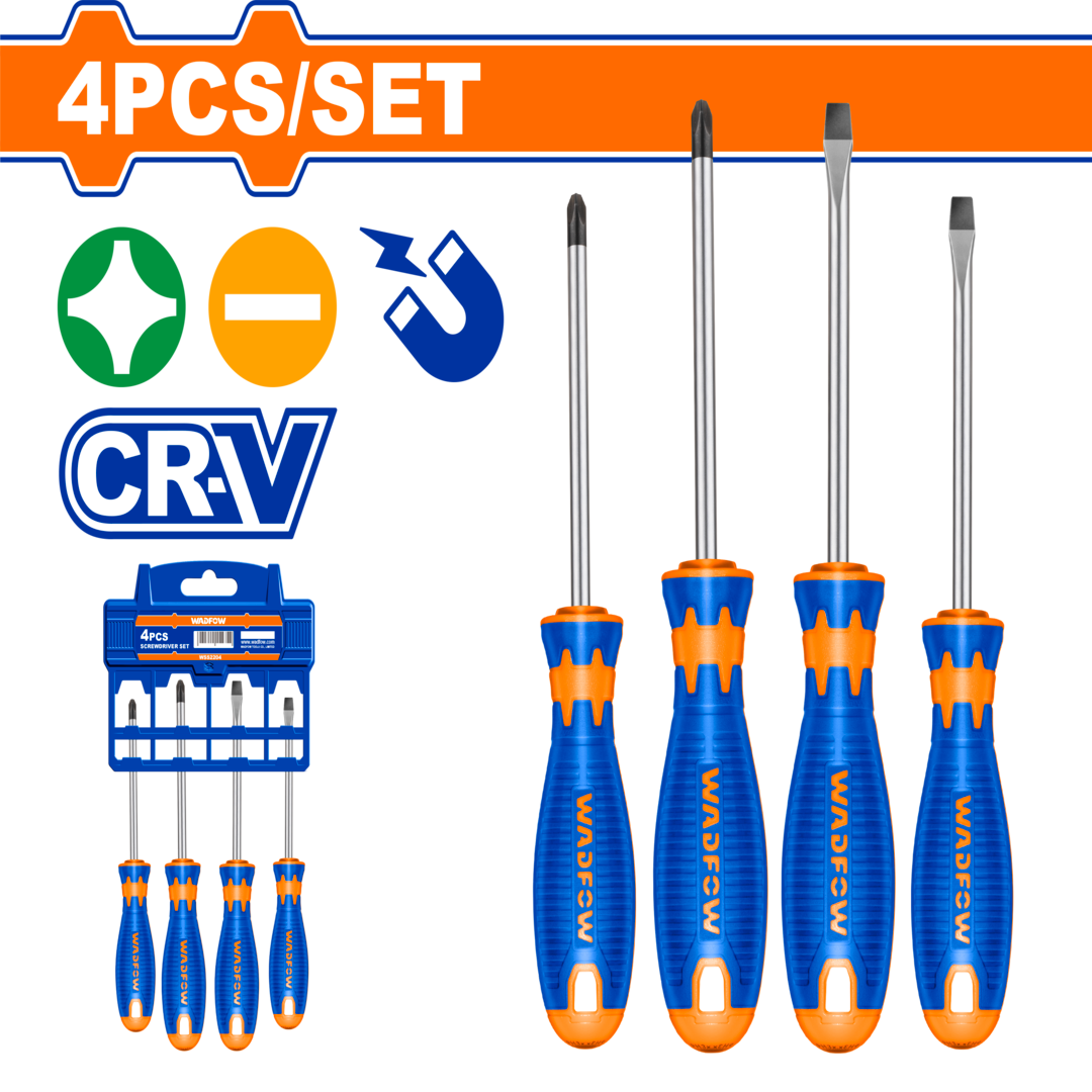 Wadfow 4 Pcs screwdriver set WSS1204