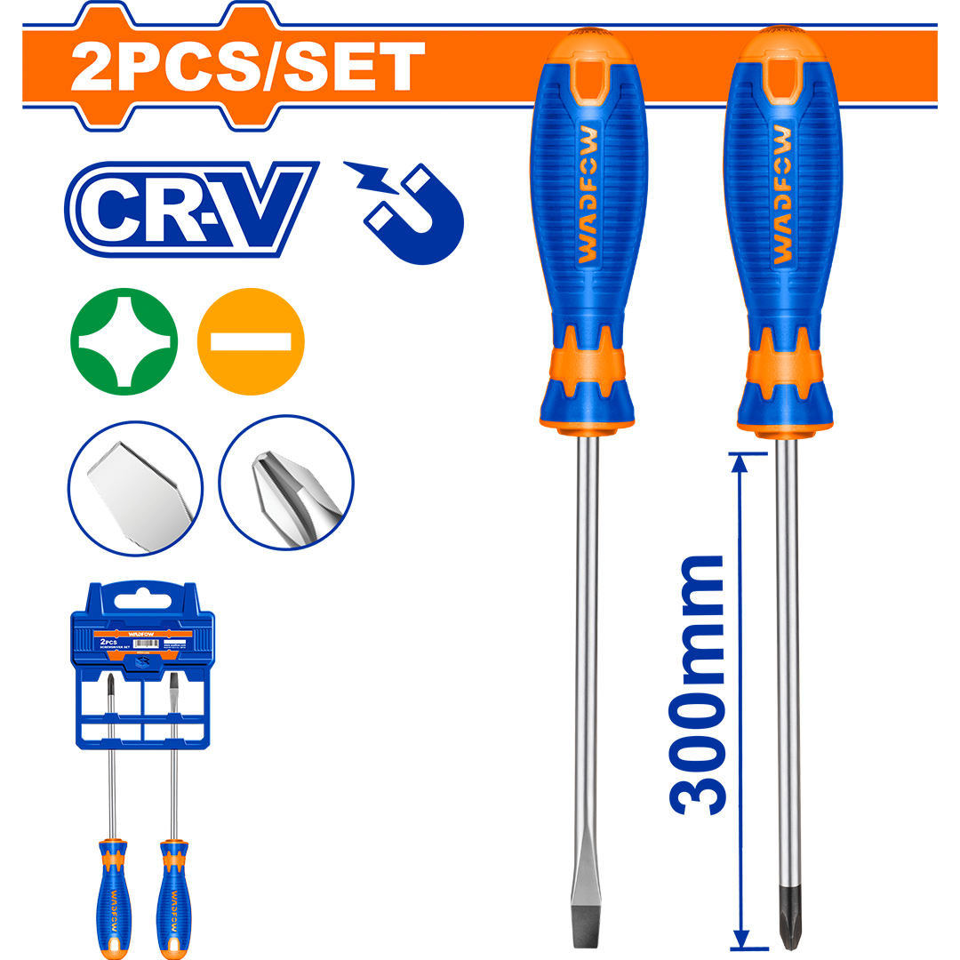 Wadfow 2 Pcs Screwdriver set WSS1402