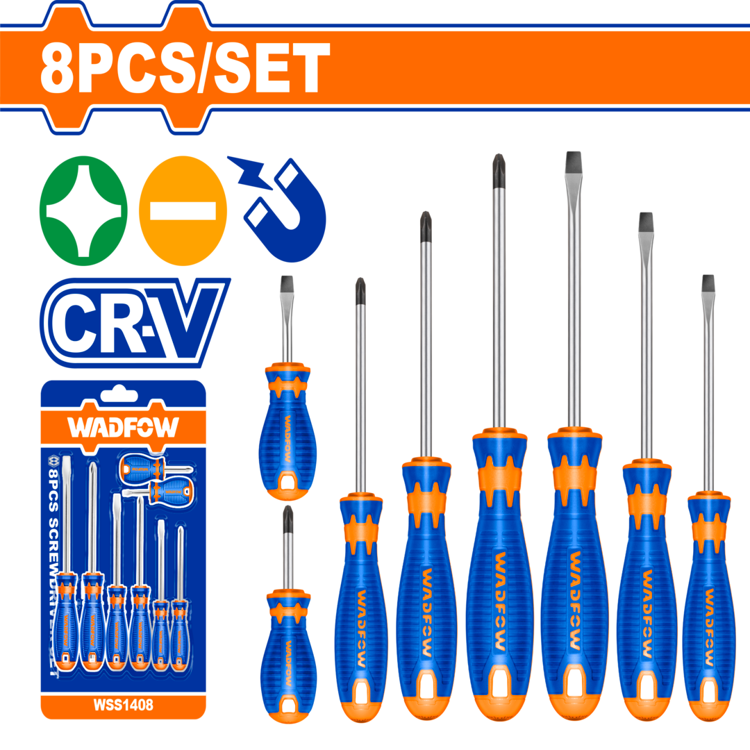 Wadfow 8 Pcs screwdriver set WSS1408