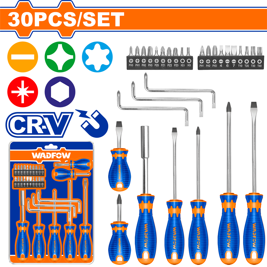30 Pcs screwdriver set WSS1430