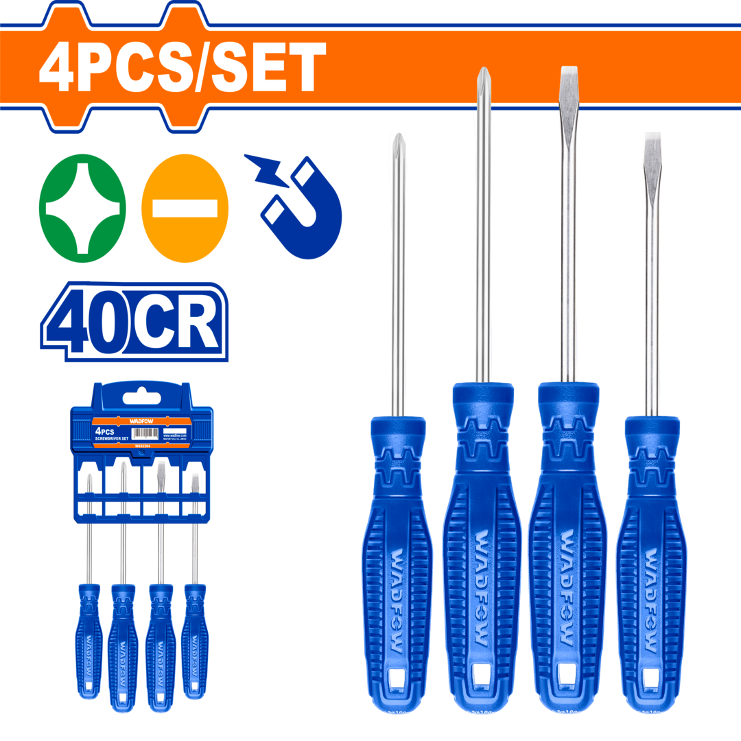 Wadfow 4 Pcs screwdriver set WSS2204