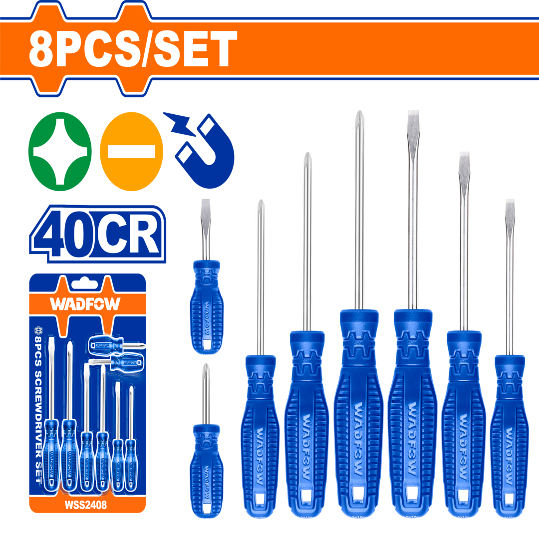 Wadfow 8 Pcs screwdriver set WSS2408