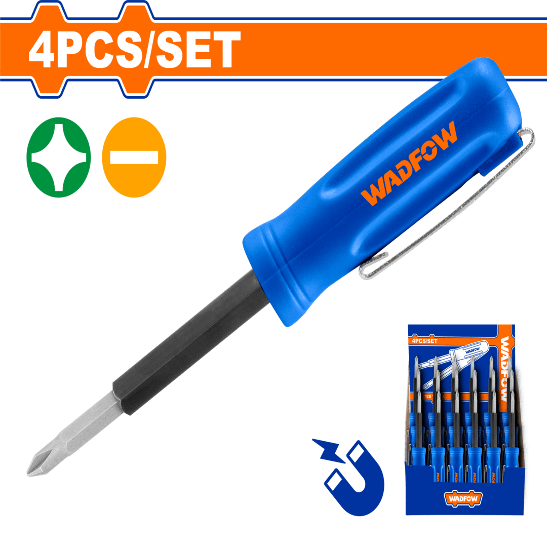 Wadfow 4-In-1 Pocket pen- shape screwdriver WSS2J04