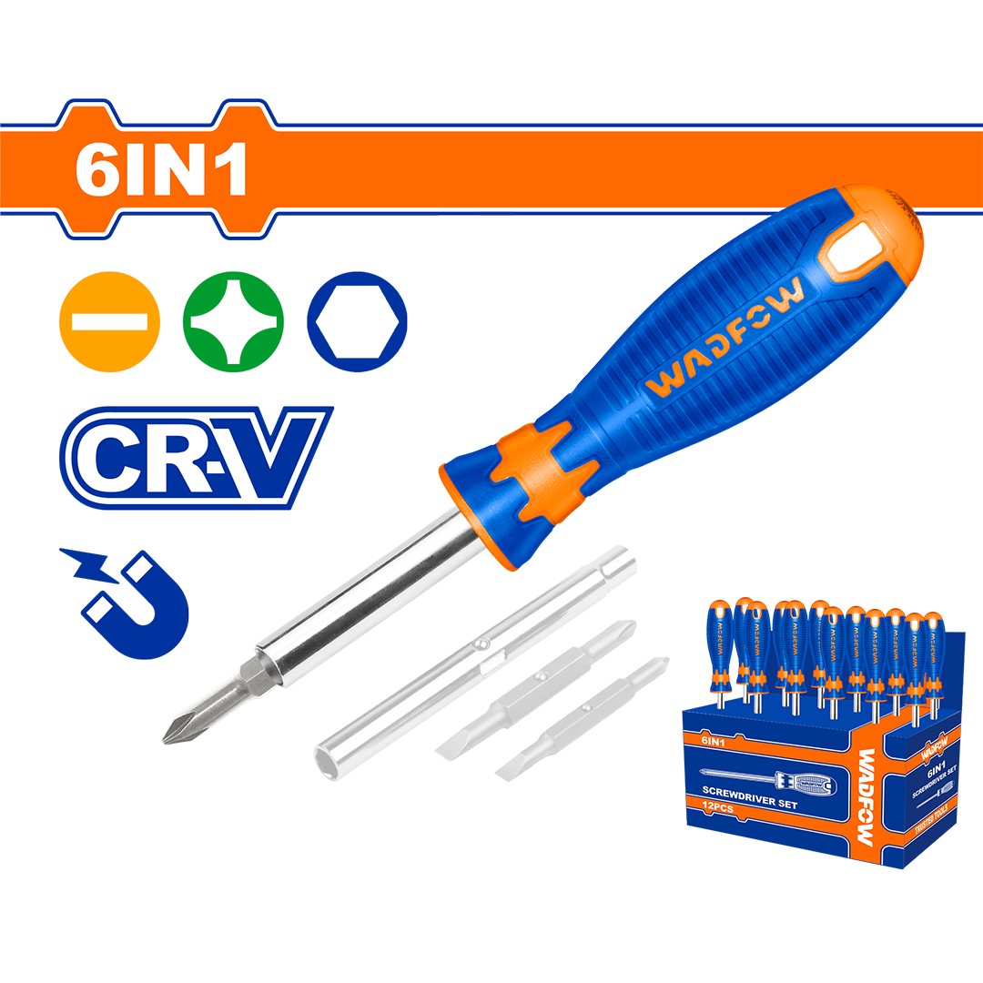 Wadfow 6 In 1 screwdriver set