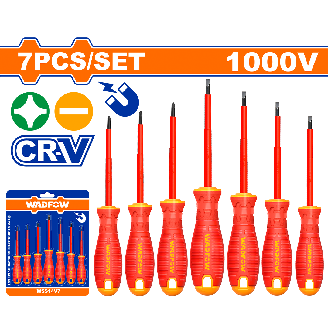 Wadfow 7 Pcs Insulated screwdriver set