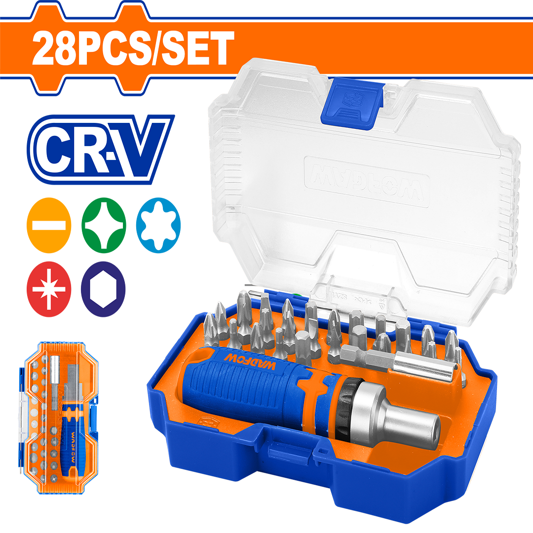 28 Pcs Screwdriver bits set WSS8B28