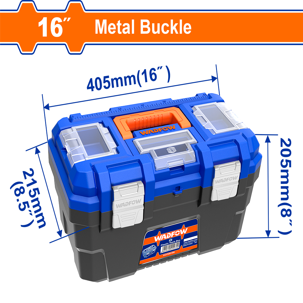 16" Plastic tool box WTB3316