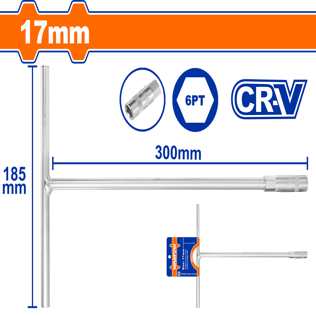 Wadfow T-handle socket wrench WTH1117