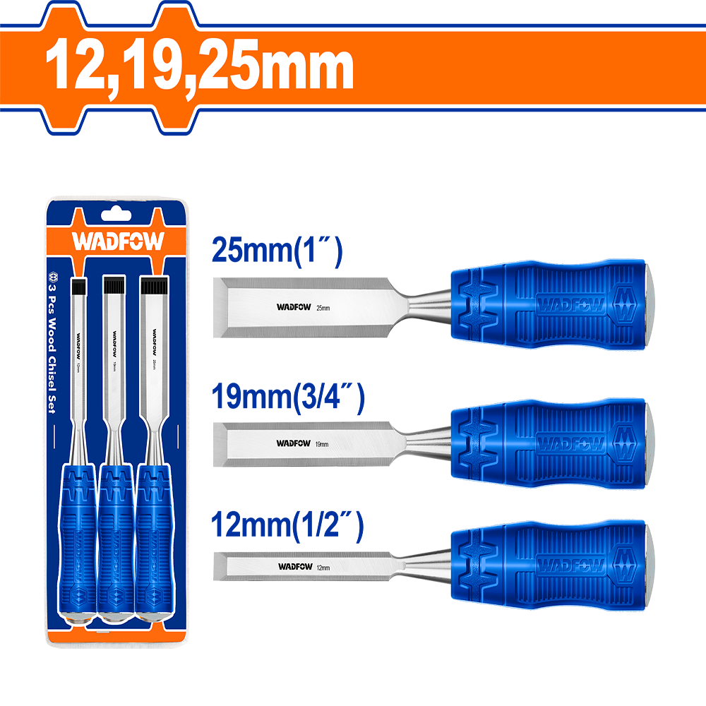 3 Pcs wood chisel set WWC2203