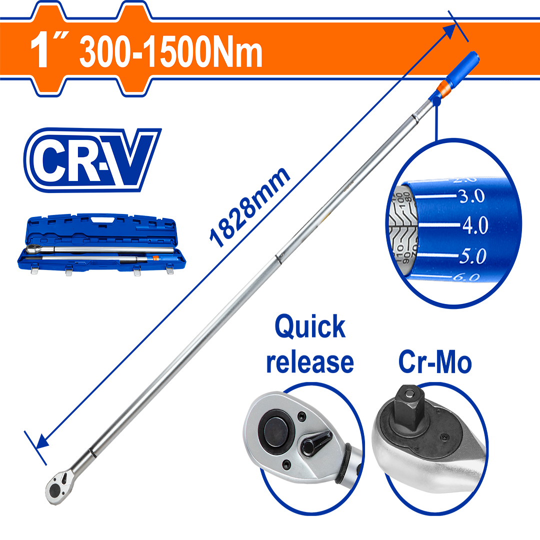 Preset torque wrench WWQ1D30